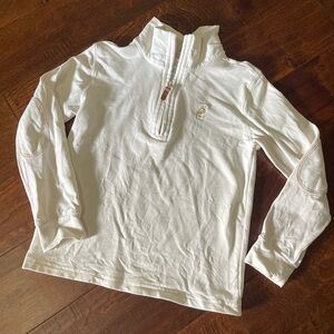TBBC Hayword Half Zip Pullover Top Cream- sz 5